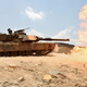A USMC M1A1 fires its 120mm main gun during a training exercise in Djibouti.